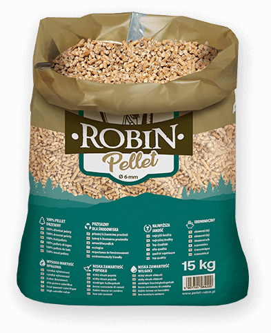 worek pelletu opałowego Robin do kupienia w Węgorzewie lub sklepie internetowym